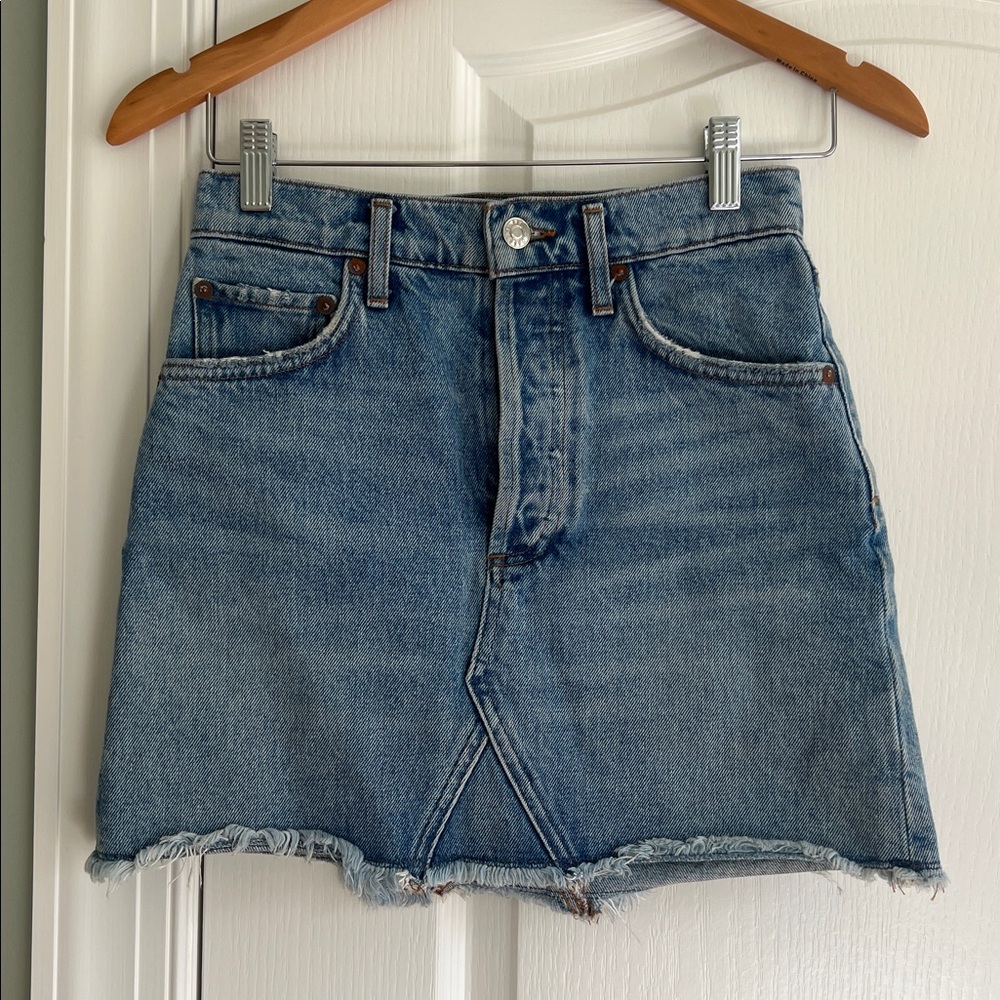 Agolde Denim Mini Skirt
